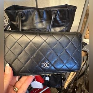 Not for sale- CHANEL CC LAMBSKIN LEATHER WALLET